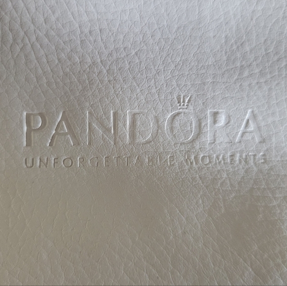 PANDORA Unforgettable Moments Leather Travel Jewelry Clutch Case - Picture 10 of 13